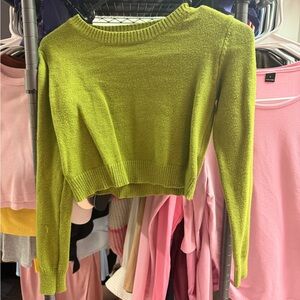 SHEIN Lime Green Crew Neck Sweater